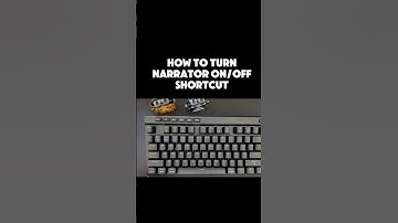 Learn how to easily turn the narrator on and off using keyboard shortcuts on your PC #pctips #shorts