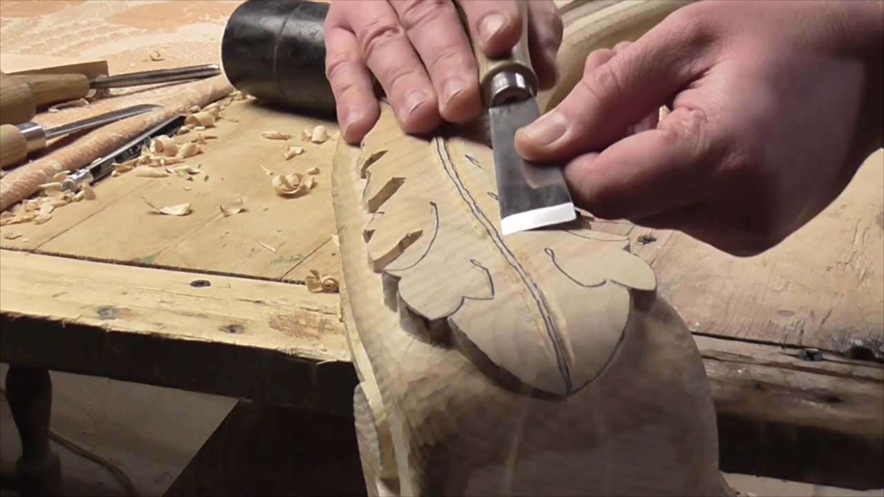 Резное перила, резьба по дереву