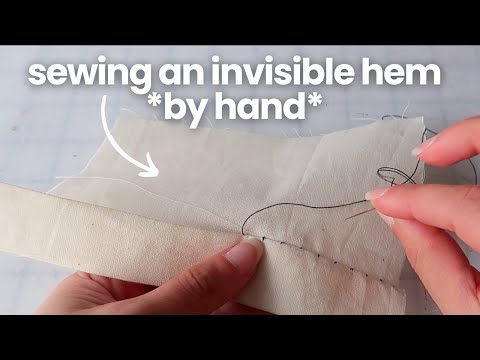 how to sew an invisible hem by hand | Fashion Design 101 - YouTube