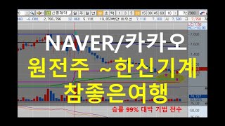 NAVER/카카오 목표가 원전주 ~한신기계/참좋은여행/넷게임즈