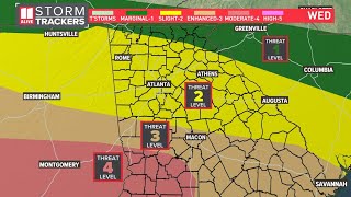 Tracking storms moving across metro Atlanta