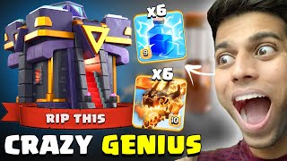 this guy GENIUSLY used ZAP on PRO TH15 (Clash of Clans)