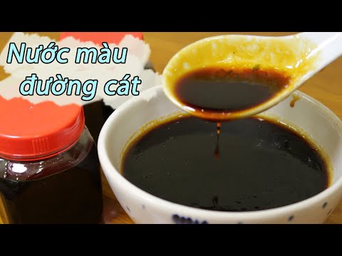 Cách Thắng Nước Màu Bằng Đường Cát - Cách thắng nước màu -Làm nước màu truyền thống bằng đường cát trắng không sợ bị khét- Nhungthy.