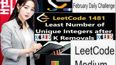 Least Number of Unique Integers after K Removals in Java || Leetcode - 1481 #leetcode #coding #java