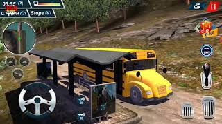 Offroad High School Bus Simulator Free | Android Gameplay 607 screenshot 4