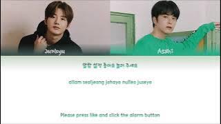 TREASURE  --Junkyu & Asahi ' 3 minute treasure logo  song  lyrics ( color code )