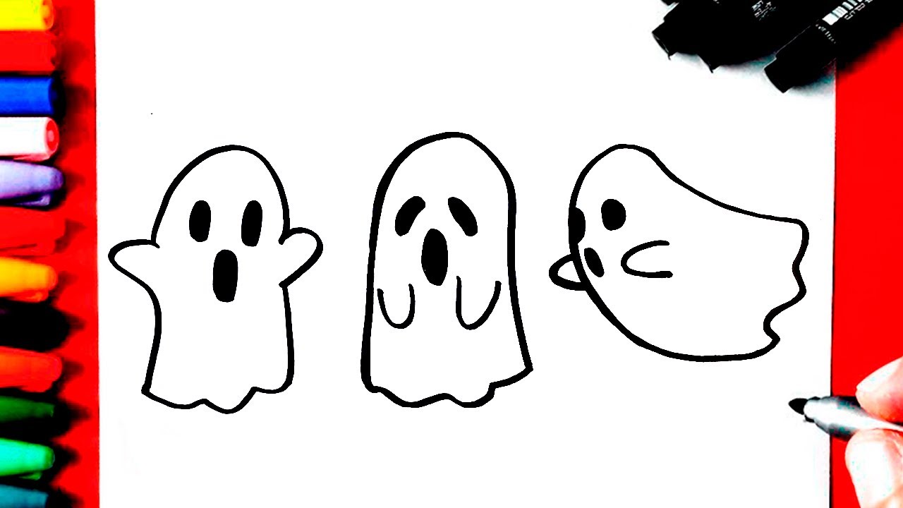 COMO DIBUJAR FANTASMAS - YouTube