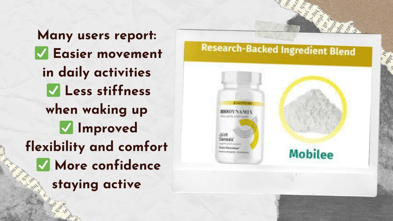 Joint Genesis Review – The Natural Joint Support Formula for Pain-Free Movement