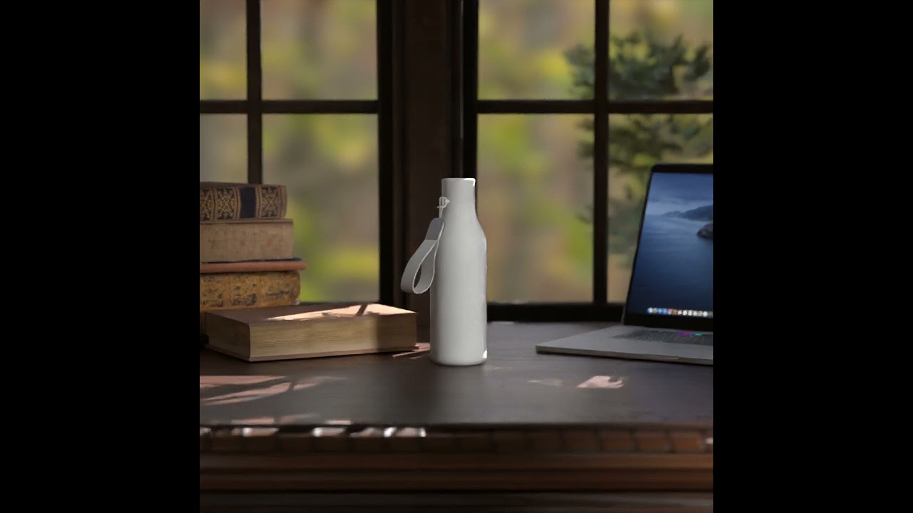 Insulated Water Bottle with Strap 17 oz Double Wall 304 Stainless Steel Logo Thermos Vacuum Bottles