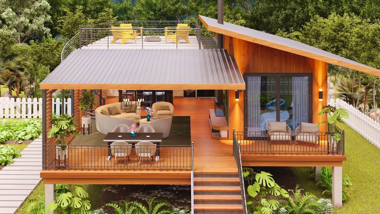 Amazing Tiny House With Scale Kitchen Gardens  Ideas and inspiration for a simple life