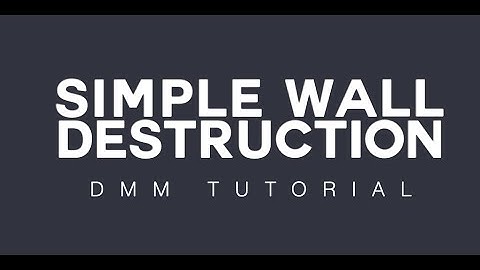 Simple Wall Destruction - DMM and Maya