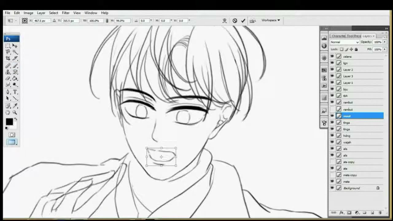 Cara Menggambar Anime Boy Photoshop SPEEDPAINT YouTube