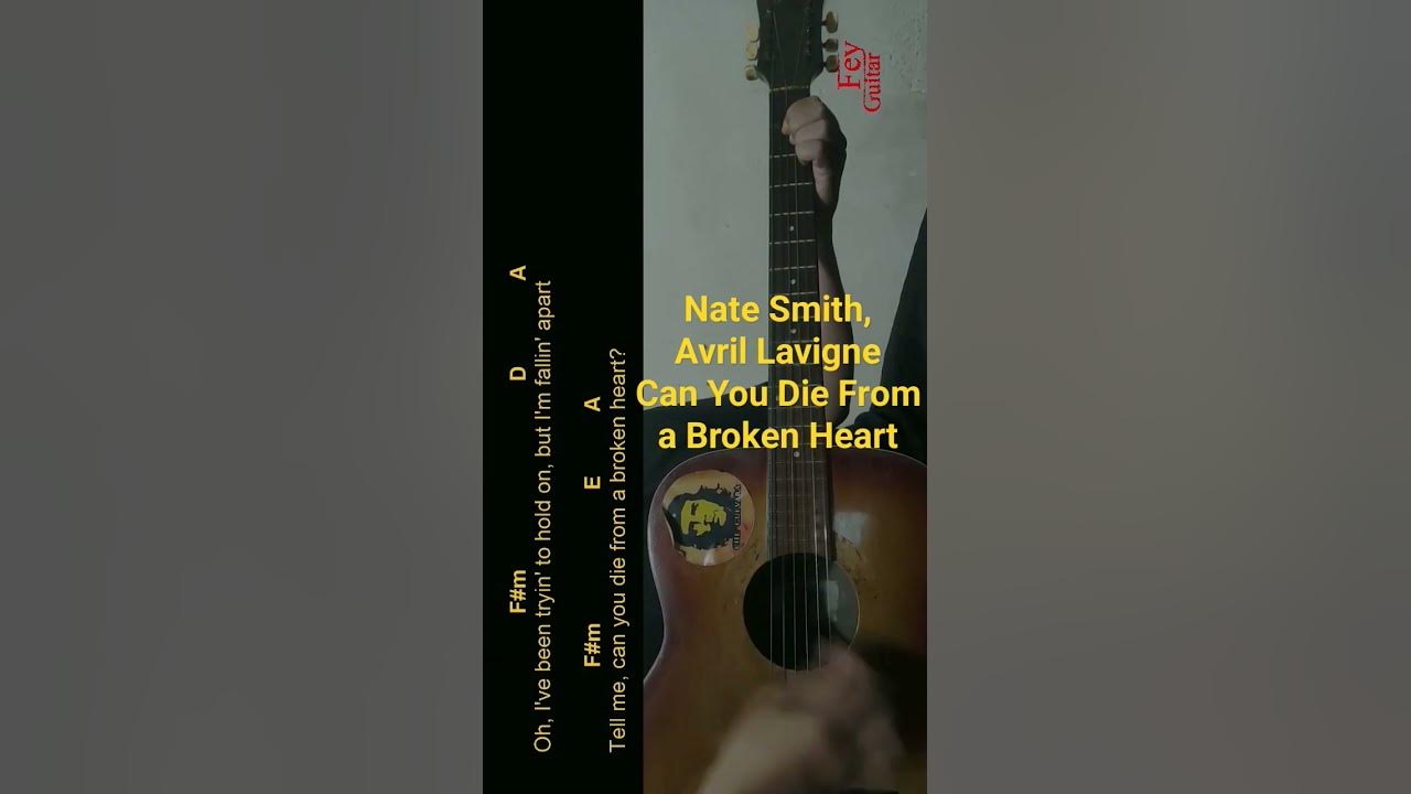 Nate Smith, Avril Lavigne - Can You Die From a Broken Heart Guitar Chords cover #shorts