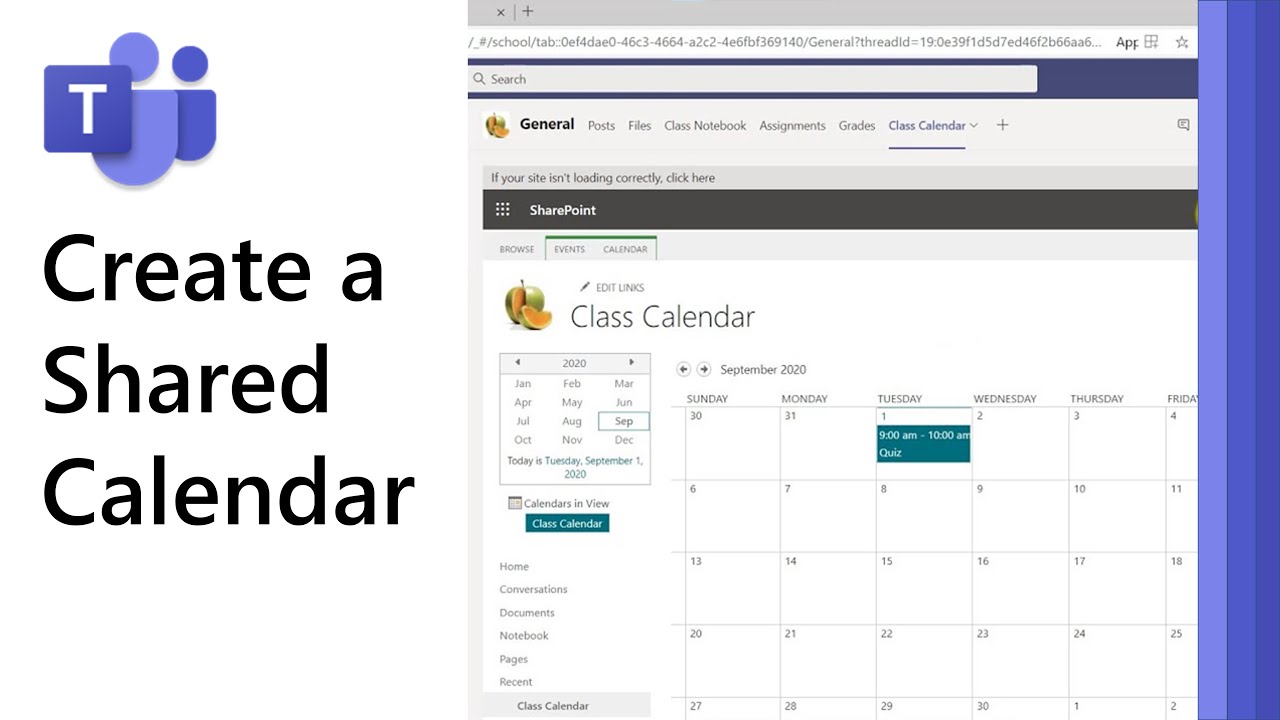 team calendar in microsoft teams