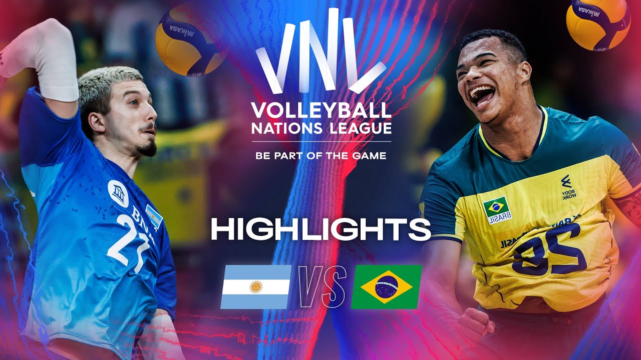 🇦🇷 ARG vs. 🇧🇷 BRA - Highlights | Week 1 | Men's VNL 2024 - YouTube