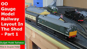OO Gauge Model Railway Layout In The Shed - Part 1