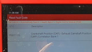 2010 Chevy Traverse 3.6l Trouble code P0017 crankshaft position coalition bank 1 clear and came back