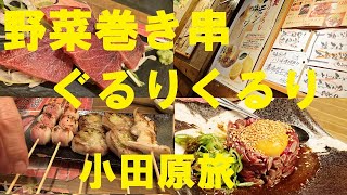 【野菜巻き串 ぐるりくるり】【ラーメン春樹】【箱根そば】★小田原ぶらり旅！今日も元気にハシゴ酒