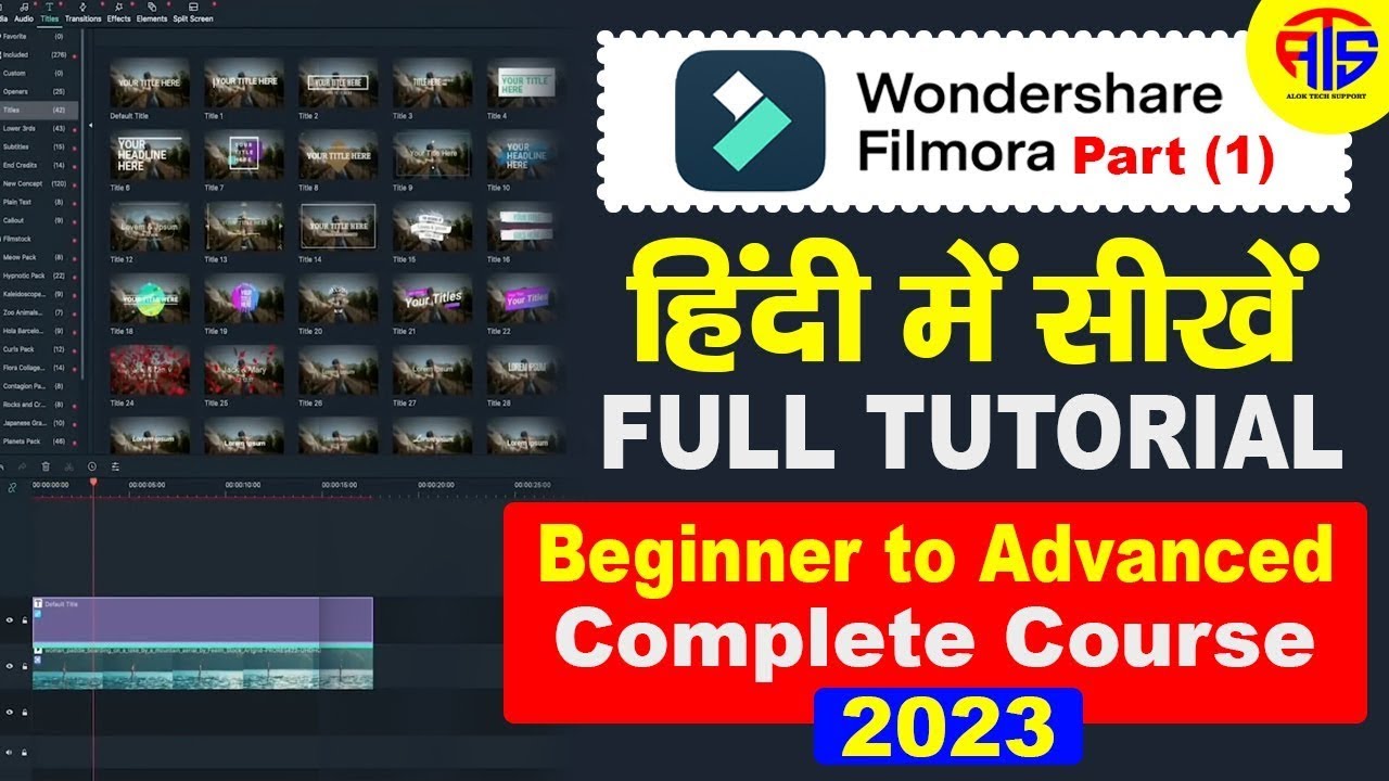 Filmora Video Editing Tutorial For Beginners Full Course Hindi | 2024 ...