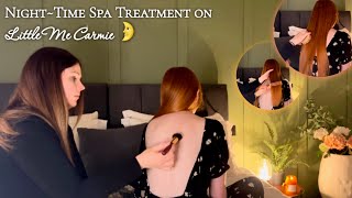 ASMR Beautiful Hair & Back Spa Treatment on @littlemecarmie | Brushes, Combs, Massage, Cream & Oil