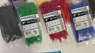 Kable Kontrol® Color Cable Zip Ties: Product Overview