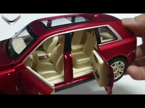 Đánh giá chi tiết mô hình xe Rolls-Royce Cullinan màu đỏ tỷ lệ 1:24