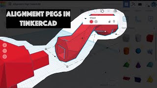 TinkerCAD Tutorials  Alignment Pegs  Save support and join models after printing