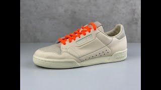 Adidas x PW Continental 80 ‘Ecru tint/ Cream White/ Brown | UNBOXING & ON FEET | fashion shoes | 4K