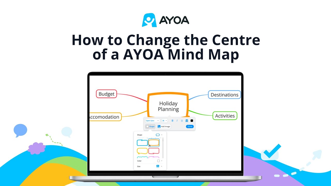 How to Change the Centre of a AYOA Mind Map - YouTube
