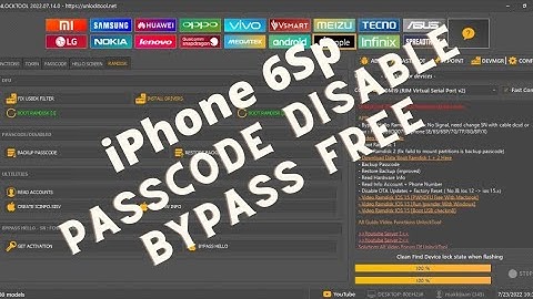 Iphone 6S Plus Passcode Bypass With Signal - Unlocktool