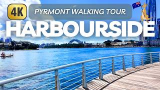Immersive Pyrmont Foreshore Walking Tour to Darling Harbour in 4K (Sydney Harbour Walk)