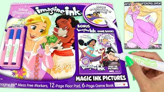 Disney Princess Giant Imagine Ink Activity Coloring Book with Magic Invisible Ink Satisfying Video! screenshot 4
