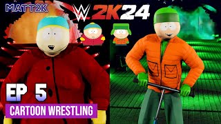 Can Cartman defeat Kyle in a Wrestling Match??? WWE2K24 Cartoon Wrestling