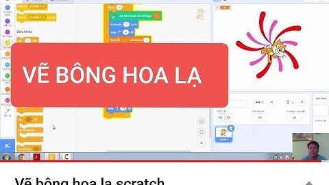 Vẽ bông hoa lạ scratch