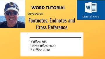 This video explains how to use Footnotes and Endnotes in Microsoft Word