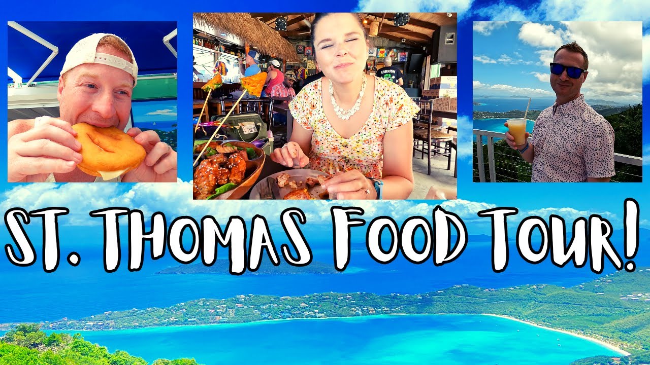 St. Thomas, USVI Food Tour! | Best Local Restaurants ! | Duffy's Love Shack | Mountain Top Daiquiris