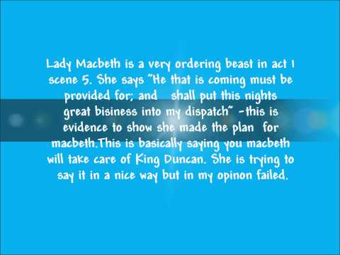 Macbeth revision help