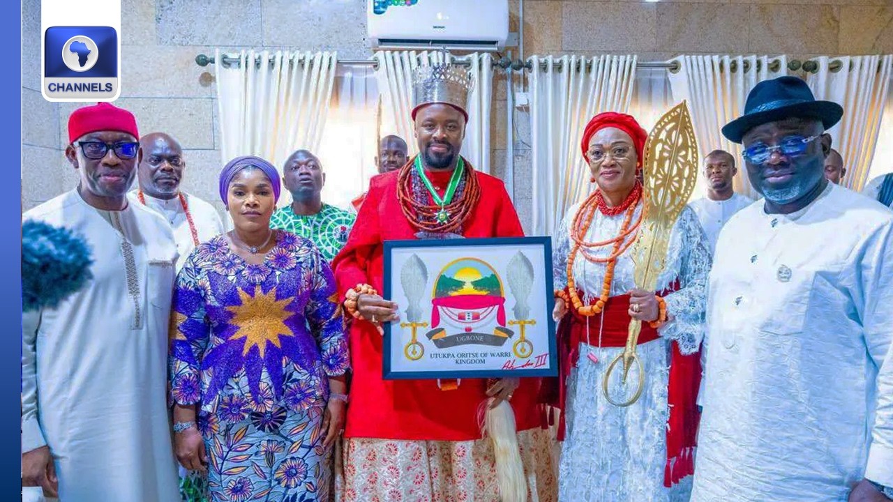 Olu Of Warri Confers Chieftaincy Title On Oluremi Tinubu