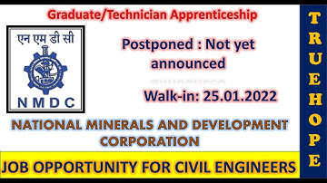 NMDCLtd|graduate technician Apprenticeship|#freshers|#civil #MECh|Civil Engineering jobs| #walk-in|
