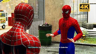 Real Spider Man Meets Fake Spider Man Funny Scene (SPIDER MAN REMASTERED)