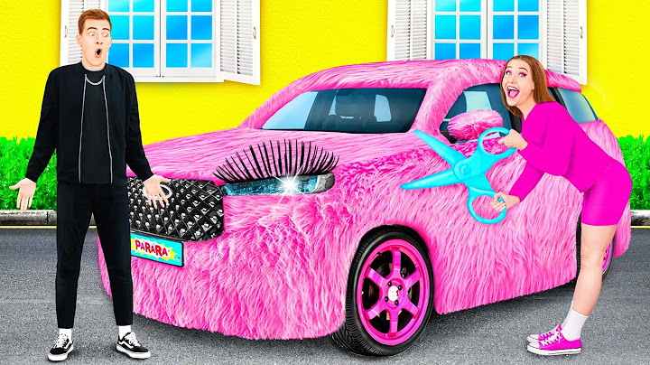 Pink Car vs Black Car Challenge by PaRaRa