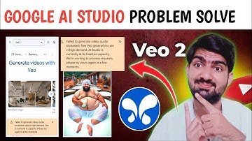 Google ai studio failed  to generate video problem | Google ai studio problem solve