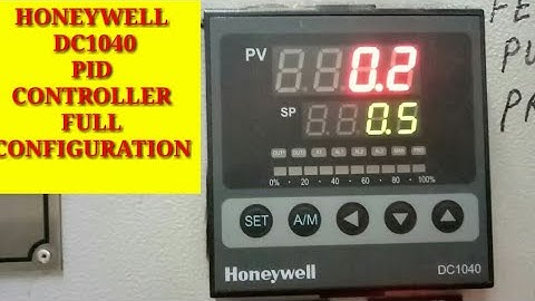 Honeywell DC1040 PID controller Full configuration.