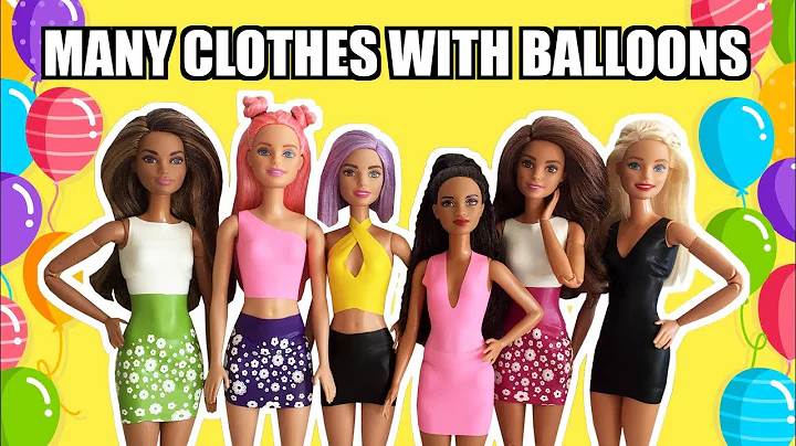 DIY How to make clothes with balloons for Barbie
