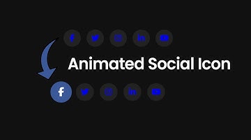 animated social media icon html and css