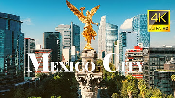 Capital & Largest City of Mexico, CDMX, Mexico City 🇲🇽 in 4K ULTRA HD 60FPS Video by Drone