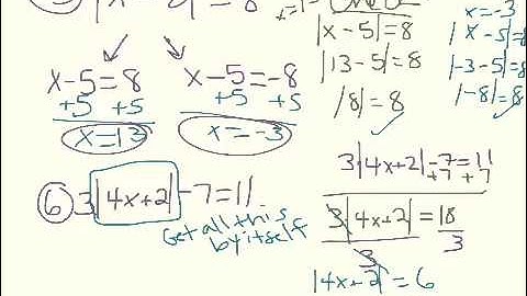5.5 Solve Absolute Value Equations