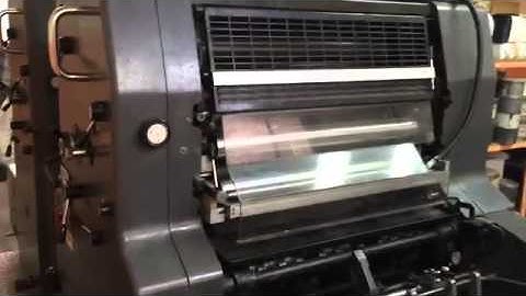 HEIDELBERG MOZP S TWO COLOURS 1985