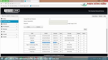 HƯỚNG DẪN CÀI WIFI TOTOLINK N200RE LÀM KÍCH SÓNG