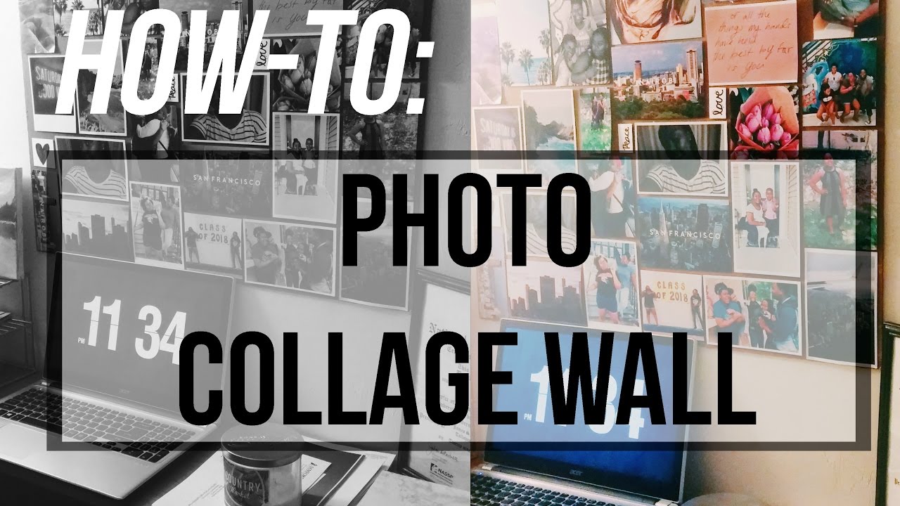 Collage Wall Art how-to: photo collage wall art - youtube Collage Wall Art how-to: photo collage wall art - youtube